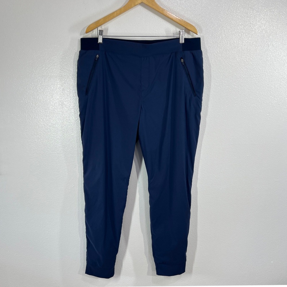 Eddie Bauer First Ascent Guide Pro Fleece Lined‎ Jogger Women 16 Navy BlueHiking